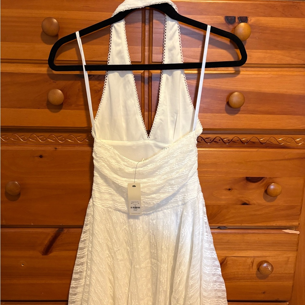 Francesca's Collections White Backless Halter Dre… - image 2